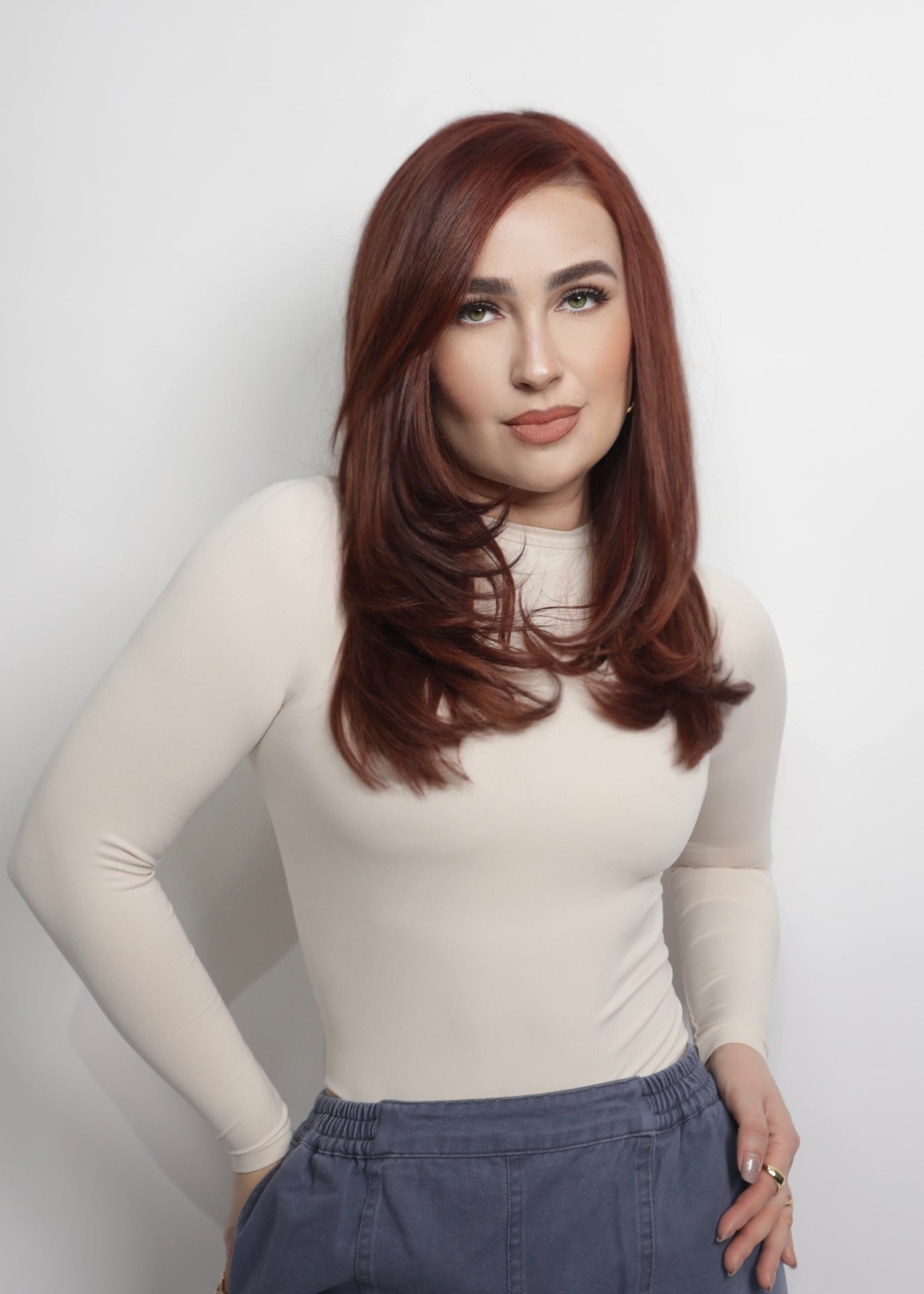 Long Sleeve Bodysuit (Bone)