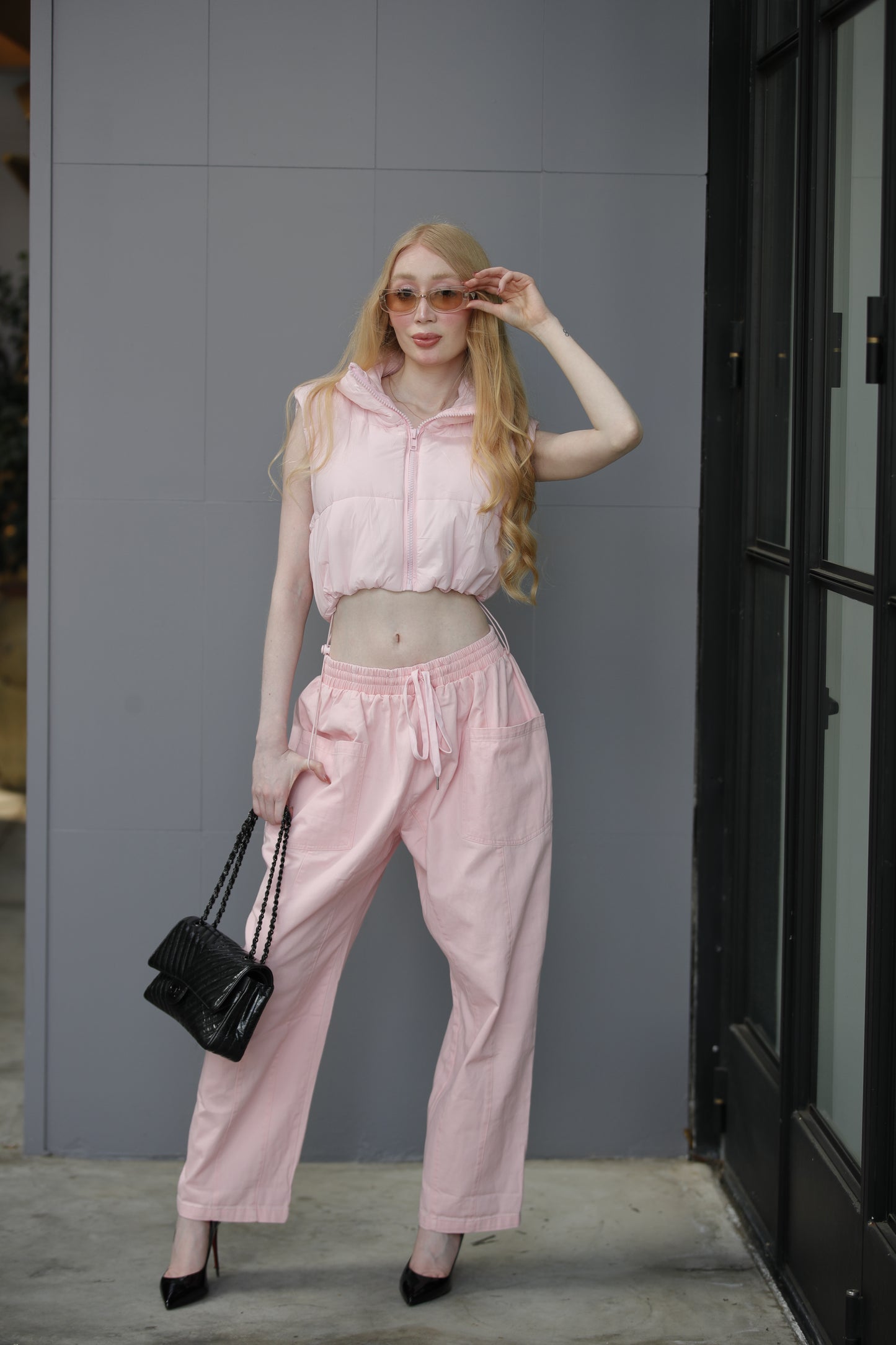 Puffer Vest (Pink)