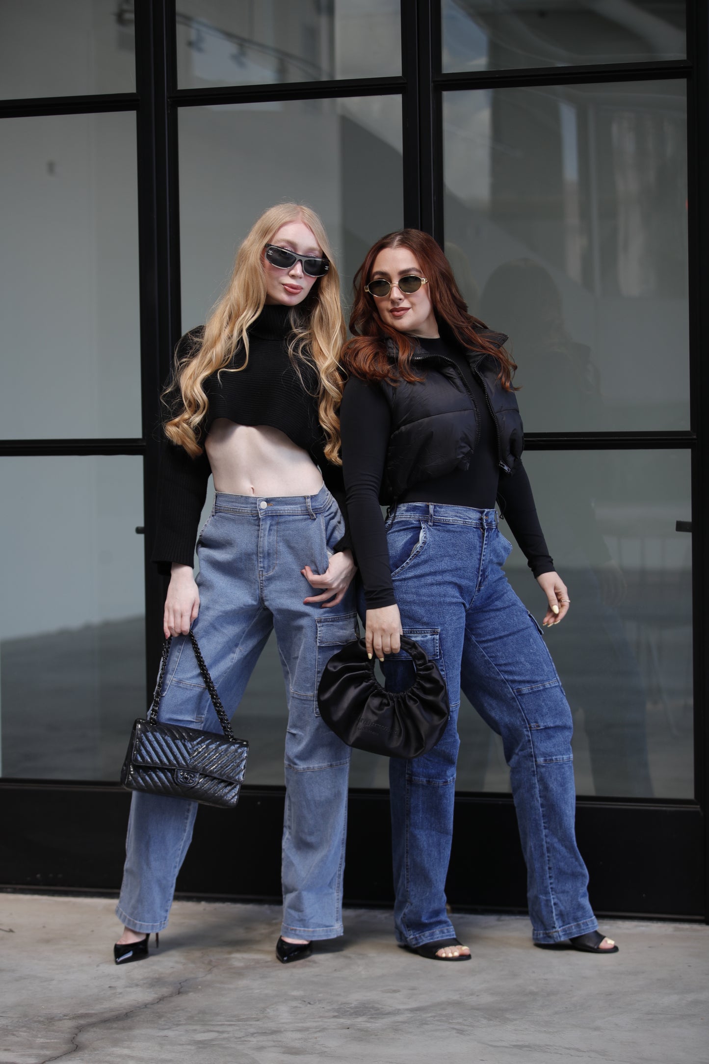 Dark Blue Cargo Jeans