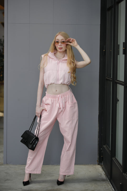 Puffer Vest (Pink)
