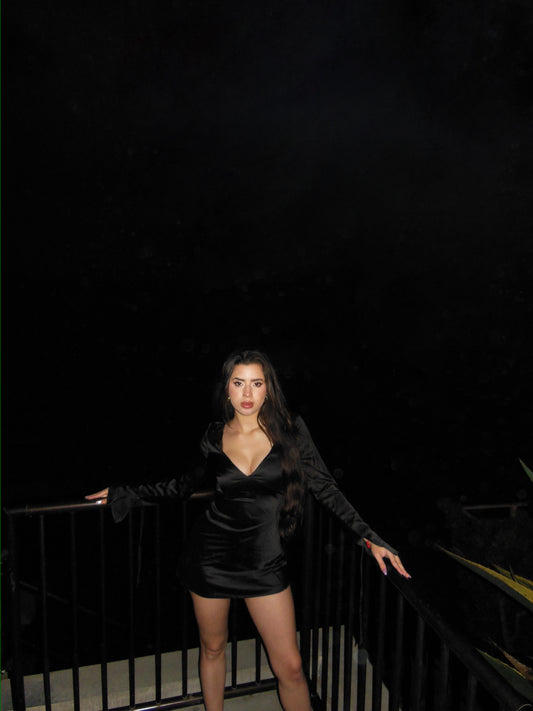 Long Sleeve Dress (Black)